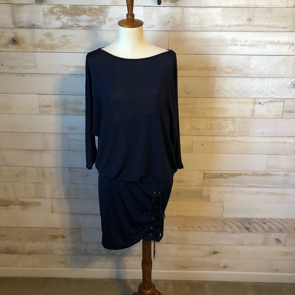 NWT WHBM dolman sleeve blouson dress size XS - Picture 2 of 10